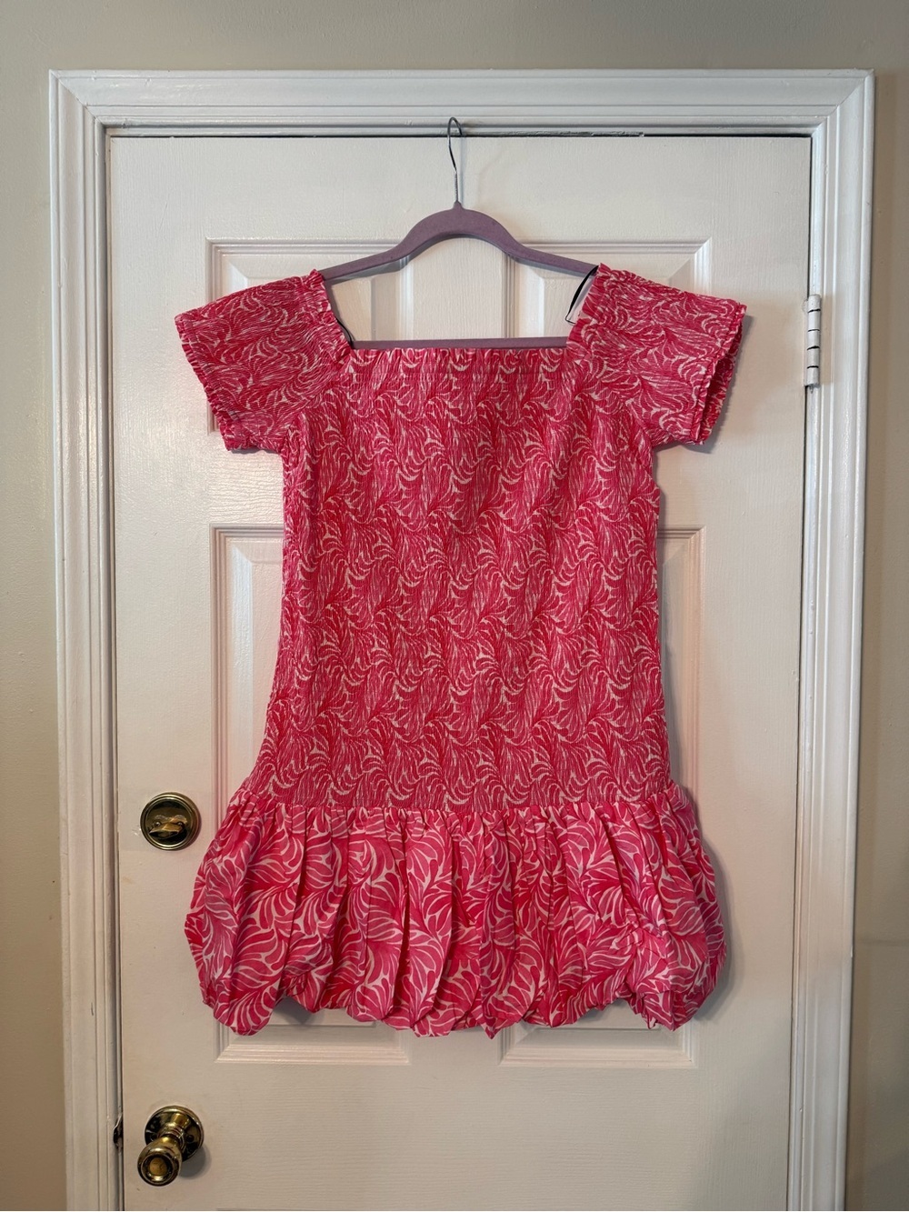 H&M Pink Printed Mini Dress